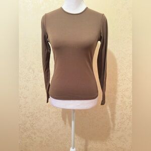 Brown Long Sleeve Top